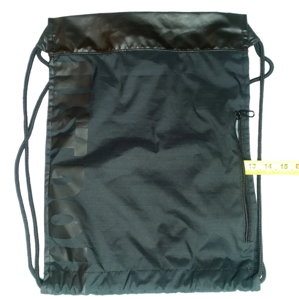 Nike Brasilia Training Drawstring Gym Bag 2-sided Backpack #BA5338-010 Blk/Wht